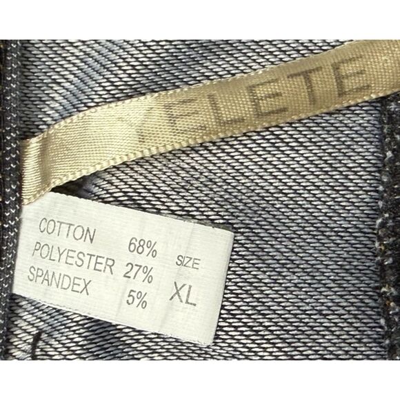 Yelete Women's Stretchy Pull On Skinny Cropped Jeggings Black - XL  (Fit 30x22) - Picture 9 of 9